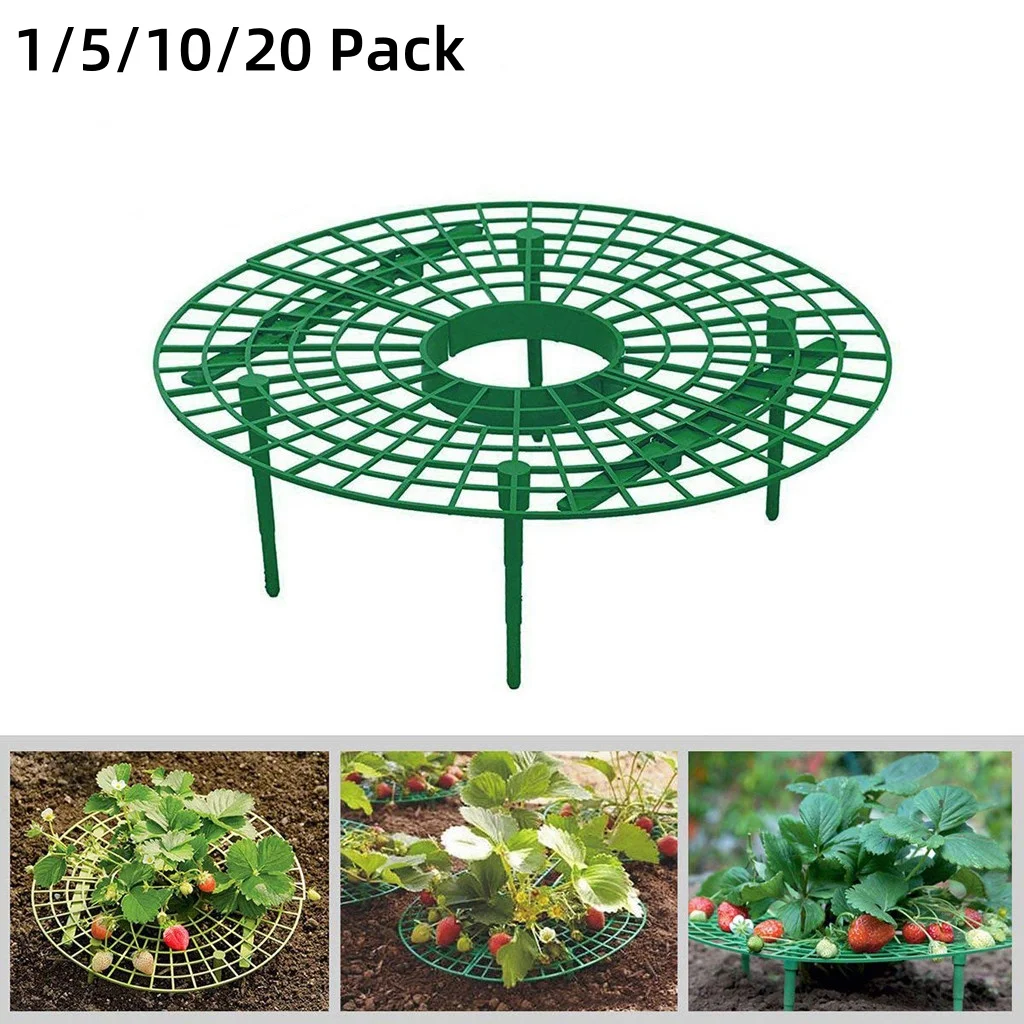 

1-20 Pack Strawberry Supports Keeping Plant Fruit Stand Vegetable Growing Rack Garden Tools for Protecting Vines Avoid Ground