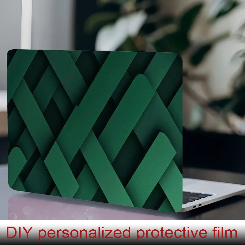 

2 laptop stickers Paper-cut Style Flowers Protective film, DIY scratch resistant sticker