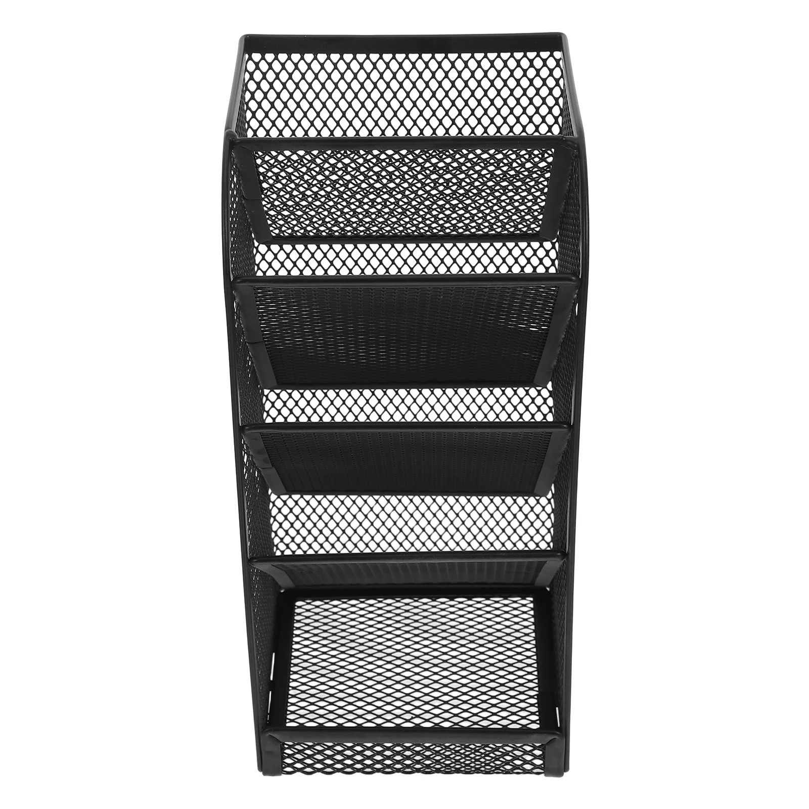 

Pen Holder Storage Box for Desk Pencil Organizer Compartments Brushes Inclined