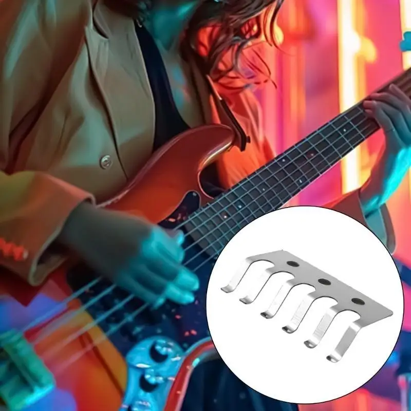 

Double System Guitar Bridge Base Plate Metal Electric Guitar Bridge Mat Guitar Bridge Shims Easy to Installation