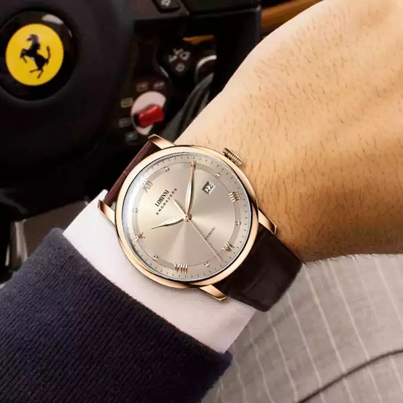 LOBINNI Top Luxury Brand Automatic Mechanical Men's Watches Japan Miyota 8125 Movement Sapphire Glass Waterproof 50M Clock