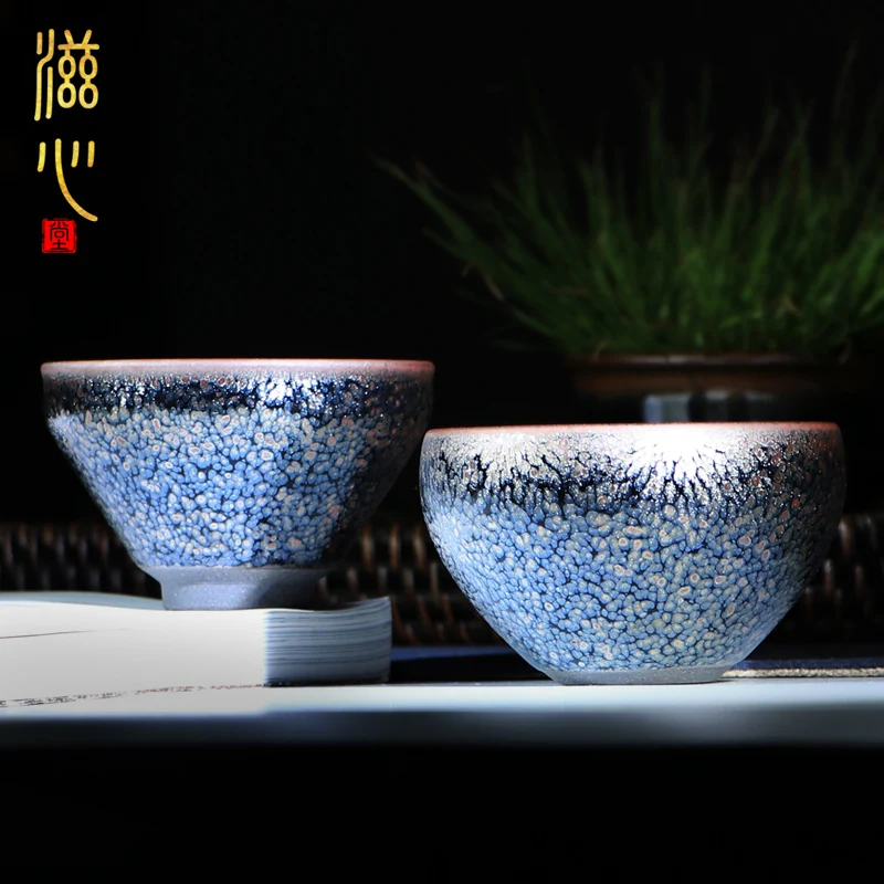 Zixin Hall Li Zhengui, Star Sky Construction Master, Pure Handmade Tianmu Tasting Raw Mineral Tea , Master