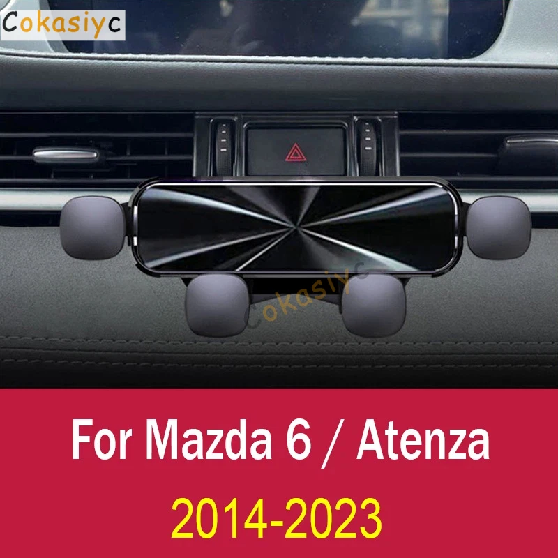 

Гравитационный автомобильный держатель для телефона, крепление для мобильного телефона для Mazda 6 (Atenza) 2014-2024, аксессуары