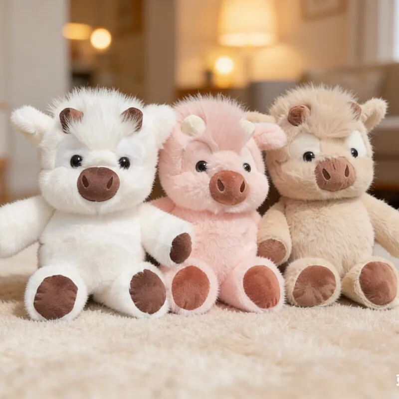 

Милая плюшевая игрушка-корова в стиле вестерн, спортивная плюшевая игрушка-корова, успокаивающая кукла из серии Healing, игрушка-компаньон Festi