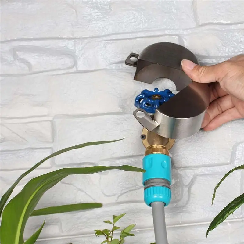 Fits for Outdoor Faucet Lock System -Gate Valve LockoutDevice -Prevent Water Theft By Cover and Code Lock, Stop Unauthorized