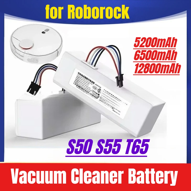 

14.4V 12800mAh for Roborock S50 S55 T65 Vacuum Cleaner Battery
