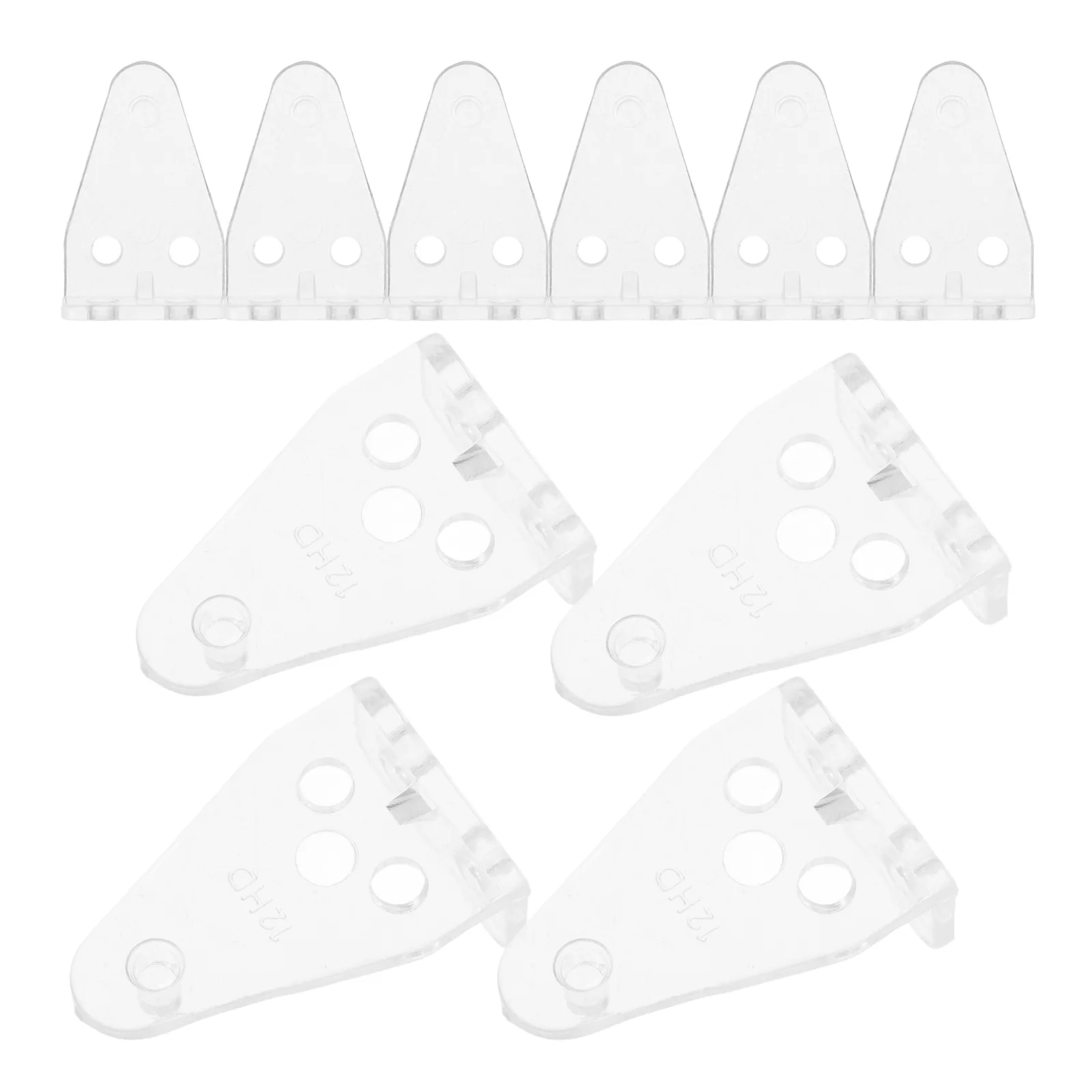10 Pcs Blinds Hold Down Bracket Clear Plastic Bottom Clips for Window Shutter Simple Install Safe Transparent