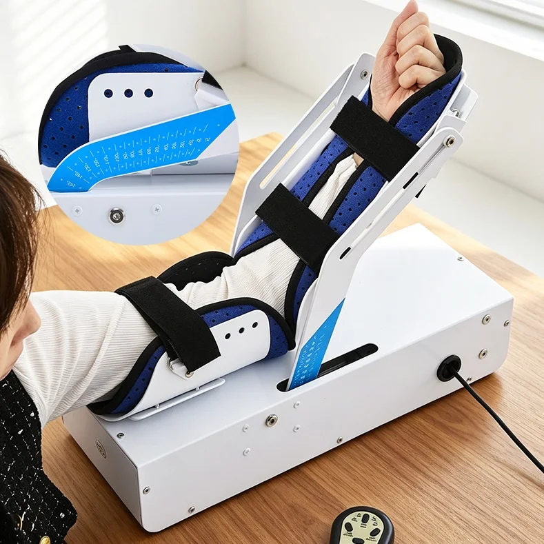 Homecare Use Upper Limb Fracture Hemiplegia Stroke Injure Patient Trainer Orthotics Device CPM Elbow Joint Rehabilitation Device