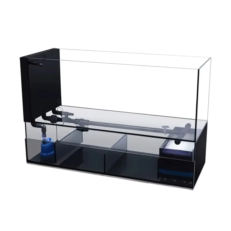 Wholesale Ultra-clear Glass Ultra-narrow Fish Tank Silent Multifunctional Rectangle Aquarium Tank for Home