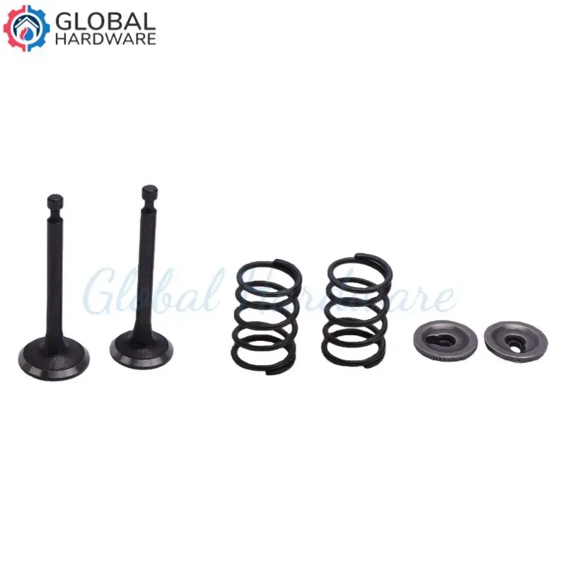 Lawn Mower Engine Valves Set, Complete Valve Spring Kit with Retainers for 142F 4-Stroke Gasoline Engine