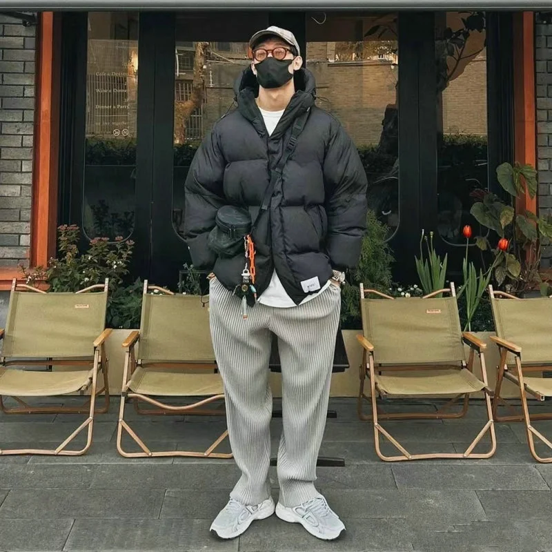 Tech Thiened Breadstuffed Jaet WTAP TORPOR Japanese Sle Warm Youth  Culture Tourist Wear White Du down Coat for Men