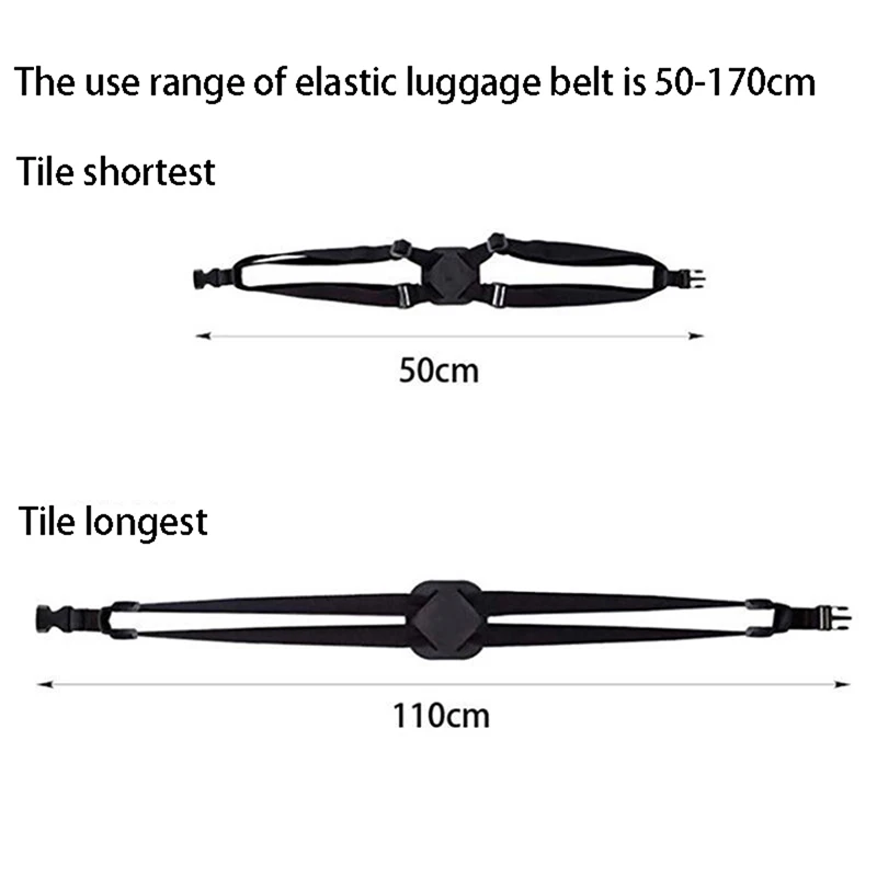Cinturón de encuadernación de equipaje, Correa telescópica elástica, bolsa de viaje, Maleta, cinturón fijo, carro, accesorios ajustables, suministros