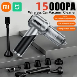 Xiaomi 98000PA Mini Car Vacuum Cleaner 4-in-1 Cleaning Powerful Suction Handheld for Car Wireless Portable Home Appliance 2024