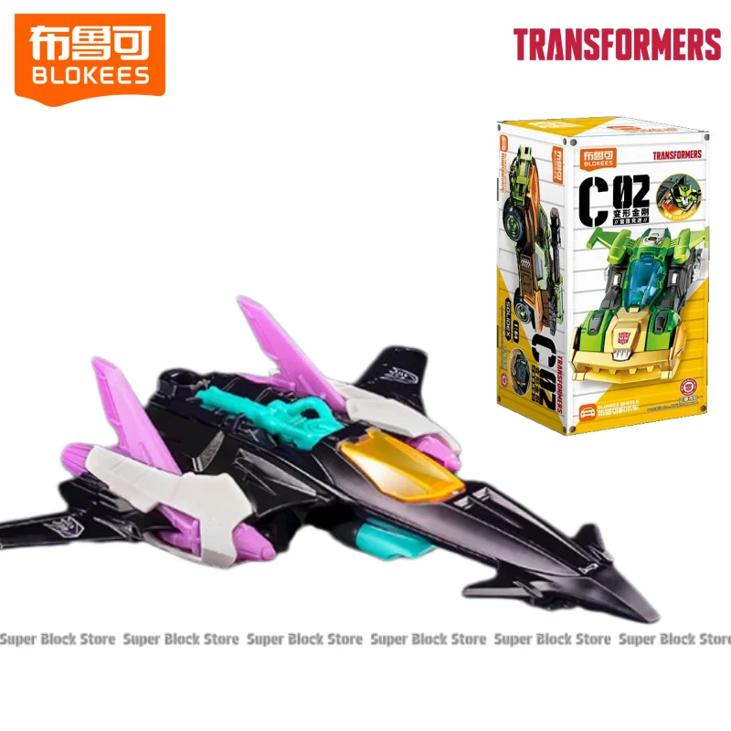 Op voorraad Blokees Transformers Car C02-serie: Roadbuster Pipes Thunder Speed ​​Assembly Model Ornamenten Collectie Cadeau