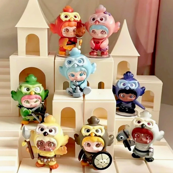

Mochi Coo Coo Guardians Series Blind Box Kawaii Desktop Ornaments Mystery Collecte Model Trendy Toys Collectible Anime Doll Gift
