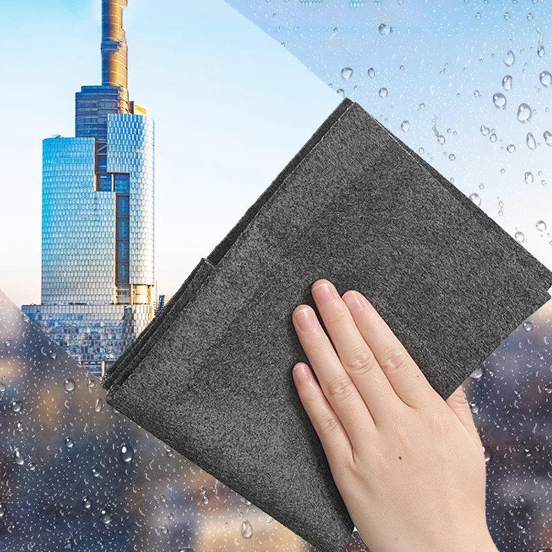 1Pcs Thickened Magic Cleaning Cloth No Trace No Watermark Reusable Microfiber Rag Quickly Clean Towels Scouring Pad