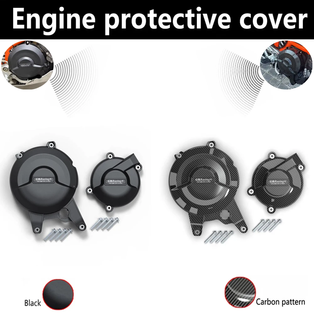 GB Racing - Accesorios de Protección para la Tapa del Motor y el Embrague de Motocicleta KTM 690 Duke 2011-2021, 690 SMC 2019-2021, 690/R Enduro 08-18