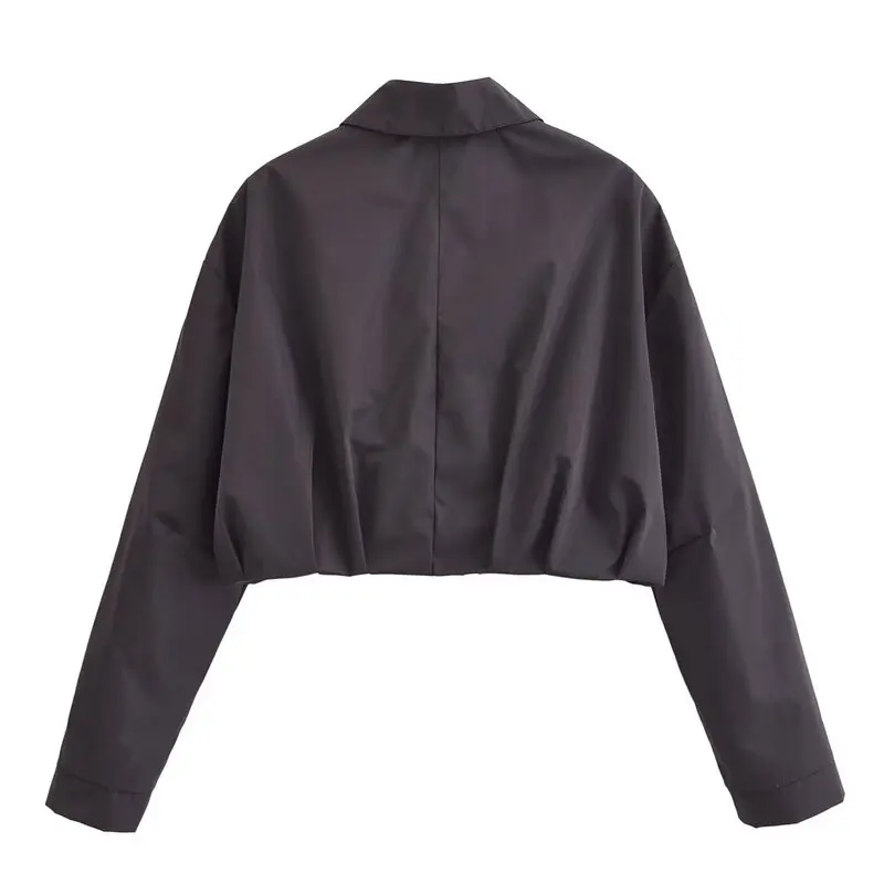 Spring Summer 2024 Women's Jacket Short Outerwear High Waist Shorts Pleated Hem Tech Fabric Fashion Set High Quality Ladies' ...