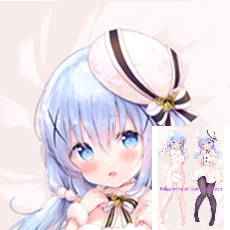 

Dakimakura Anime Pillow Cover Kafū Chino Double Sided Print 2-Side Pillowcase Decoration