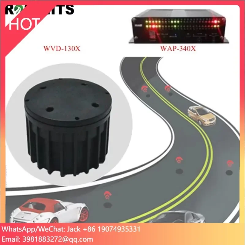 Rilevatore di veicoli magnetici wireless per sistema stradale intelligente/rilevamento di violazioni stradali nell'intersezione