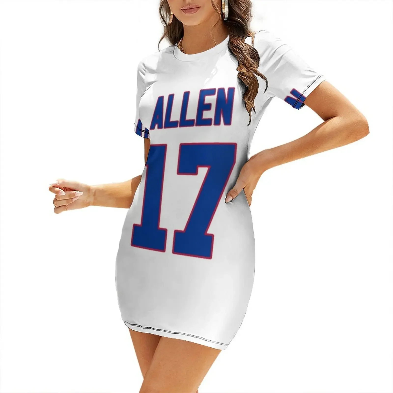 

allen 17 Short-Sleeved Dress summer dress korean women clothes summer dress woman 2025 Party dresses for women