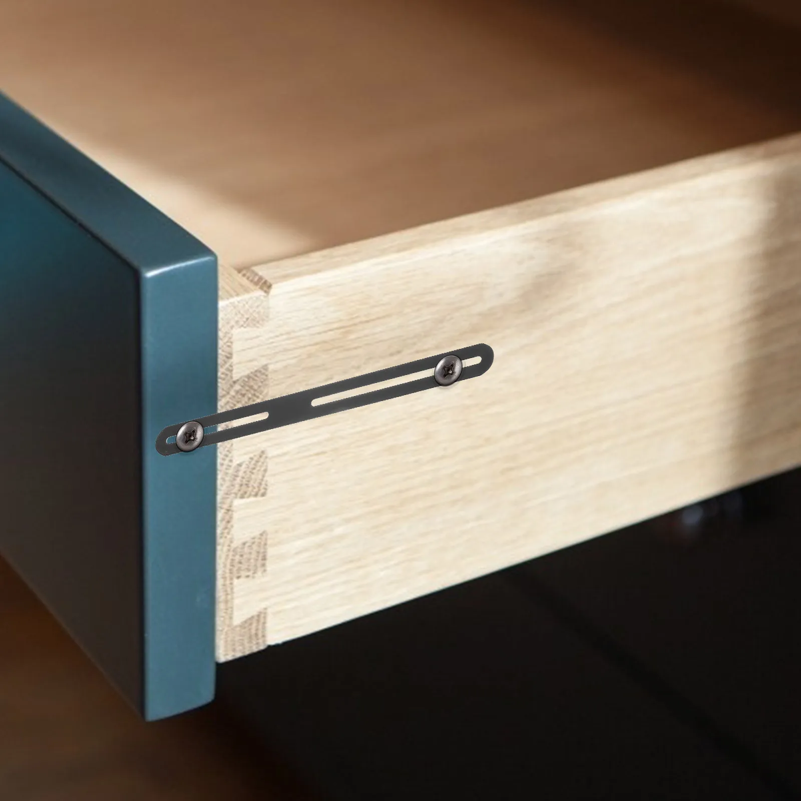 

4Pcs Furniture Mending Plates Stainless Steel Straight Plates Flat Brackets for Wood Cabinet Repair Furniture Fittings