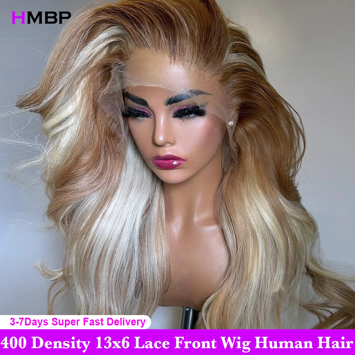 

Выделите блондинку, бесклеевые парики, человеческие волосы, объемная волна, 13x6 HD, кружевной фронтальный парик, человеческие волосы, предварительно выщипанные, парик Wear And Go, плотность 400