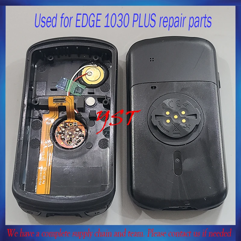 Back Cover For Garmin Edge 1030 plus Rear Case Charge Connector Buttons Replacement（Without battery）