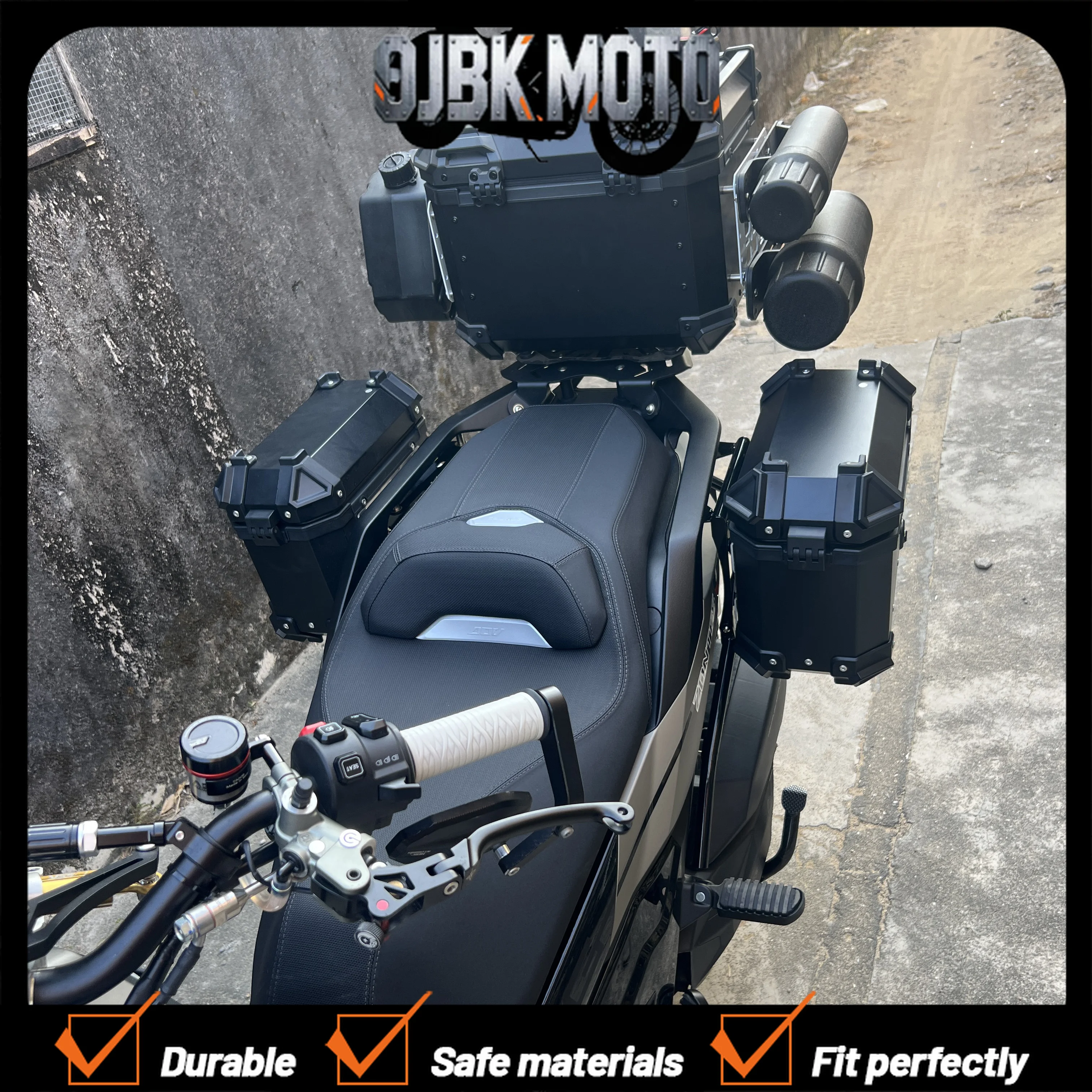 【Perfect fit】For Zontes 368G, dedicated side bag bracket and left/right side box mounting system.