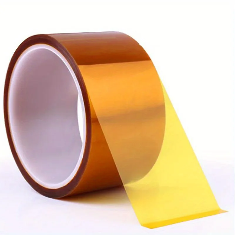 High-Temperature Resistant Polyimide Tape - Thermal Insulation & Adhesive for 3D Printing,Soldering MaLight Beigeg