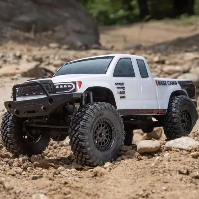 2.4 جرام كامل النطاق عن بعد محوري 1:24 Scx24 قاعدة مخيم صغير أربع عجلات محرك محاكاة جميع التضاريس تسلق على الطرق الوعرة لاقط نموذج