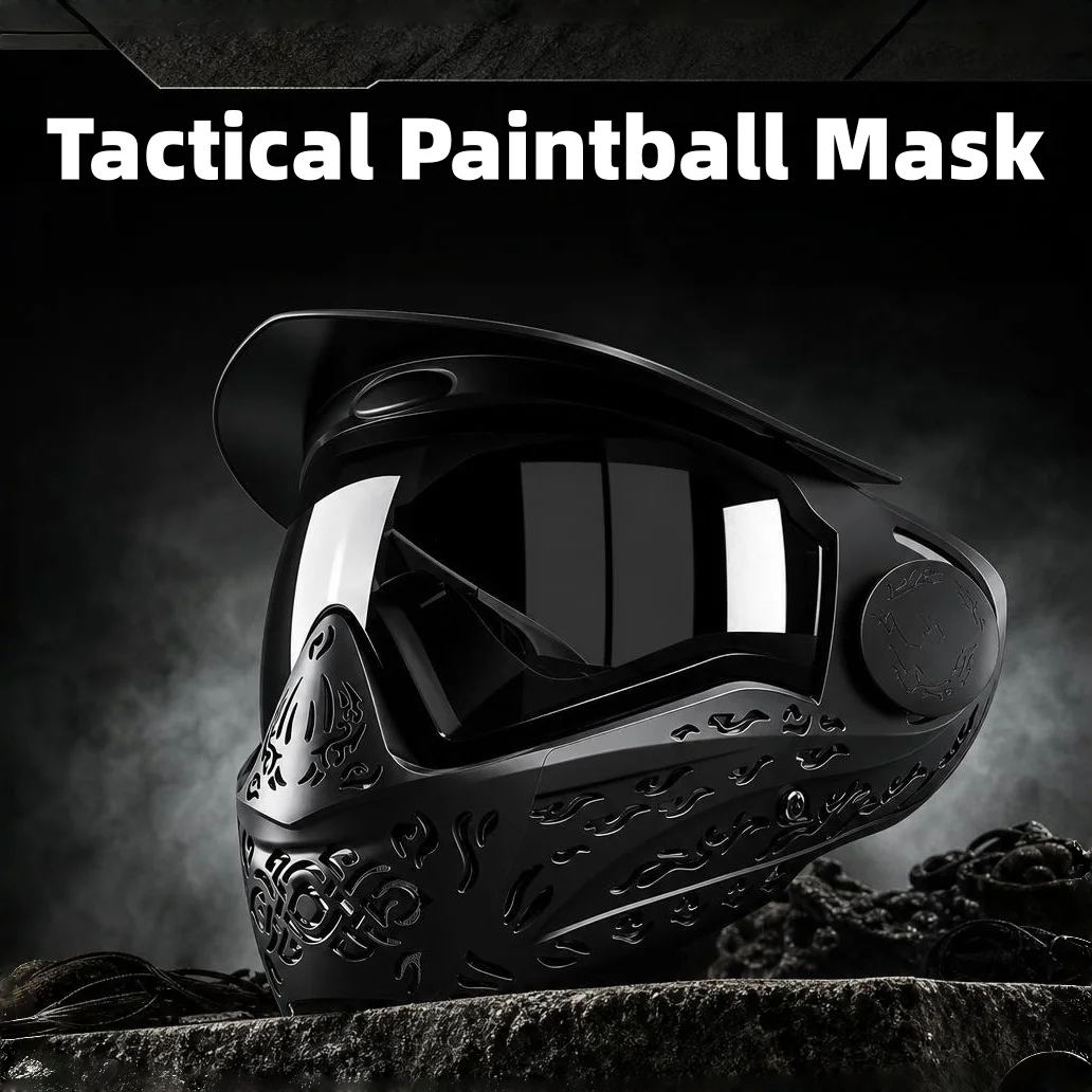 tactical-full-face-mask-with-single-layer-lens-paintball-safety-anti-fog-goggle-mask-dustproof-airsoft-accessory