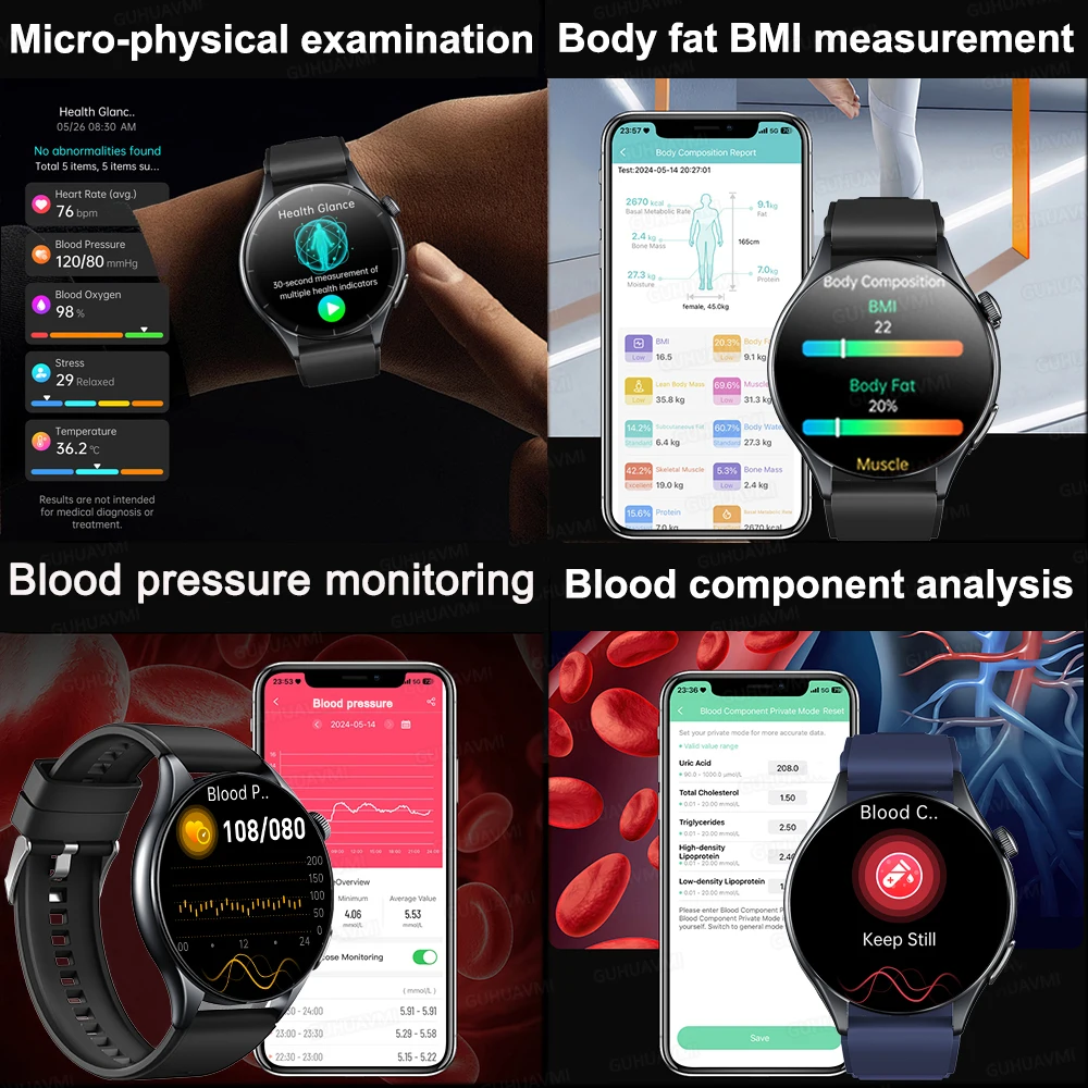 ل Xiaomi رقيقة جدا الساعات الصحية الجديدة ECG + HRV مايكرو الفحص البدني Smartwatch 1.53 "HD AMOLED NFC الرياضة سوار ذكي