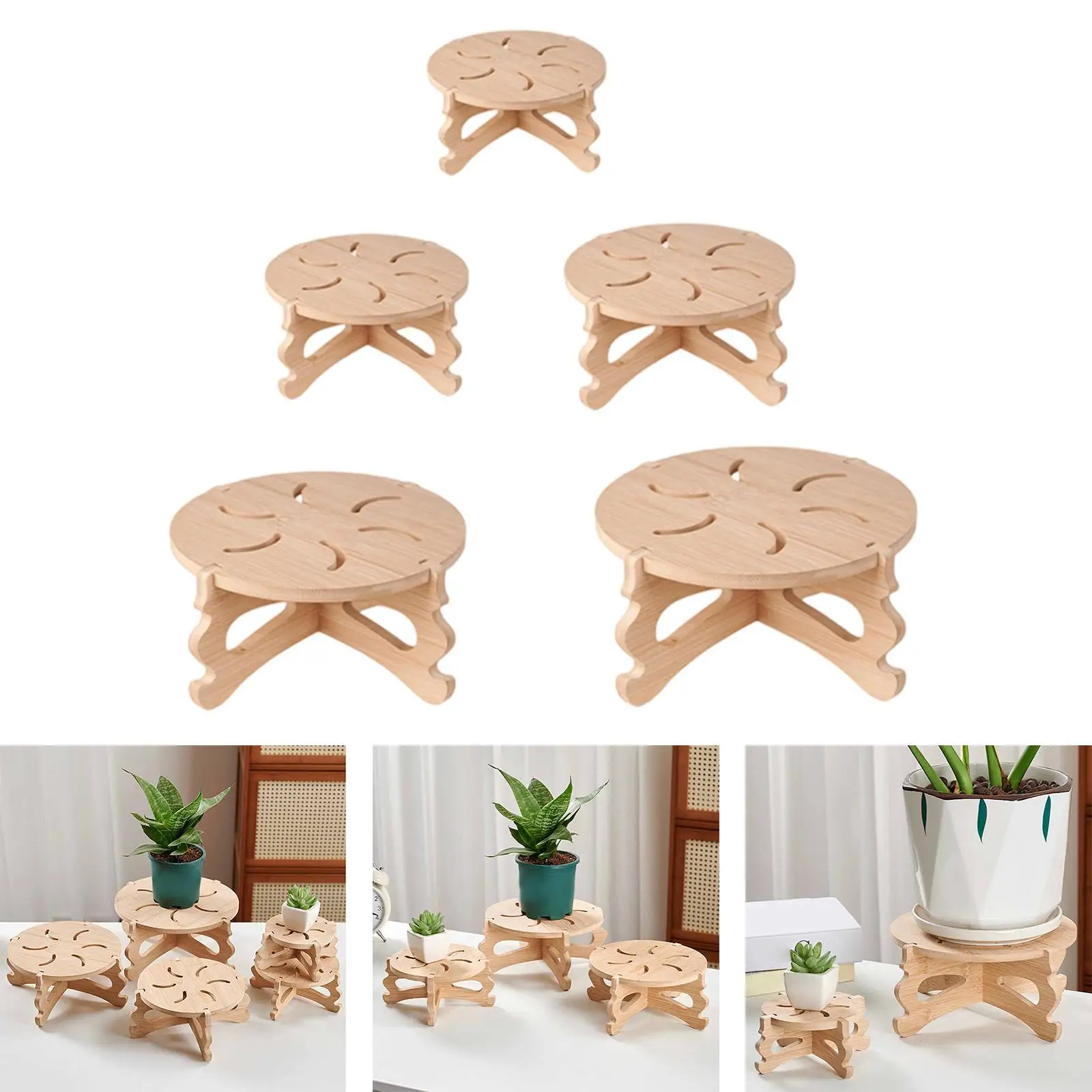 Planter Stand Flower Pot Holder Multipurpose Farmhouse Housewarming Plant Stand Flower Pot Display Shelf for Corner Bedroom
