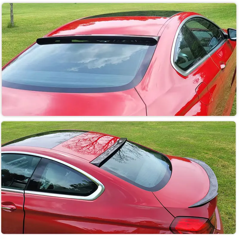 Car Rear Roof Spoiler Wings Carbon Fiber for BMW 6 Series F13 640i 650i M6 Coupe 2012-2017 Rear Roof Spoiler Window Wing Lip