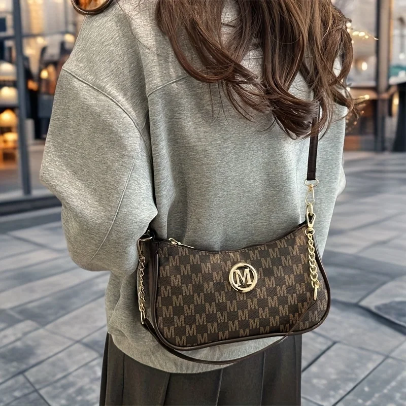 2026 Vintage-Stil Handtasche Umhängetasche, Verstellbarer Riemen Damen Messenger Schultertasche, Elegantes Accessoire Tote Bag Geldbörse – Detail 3