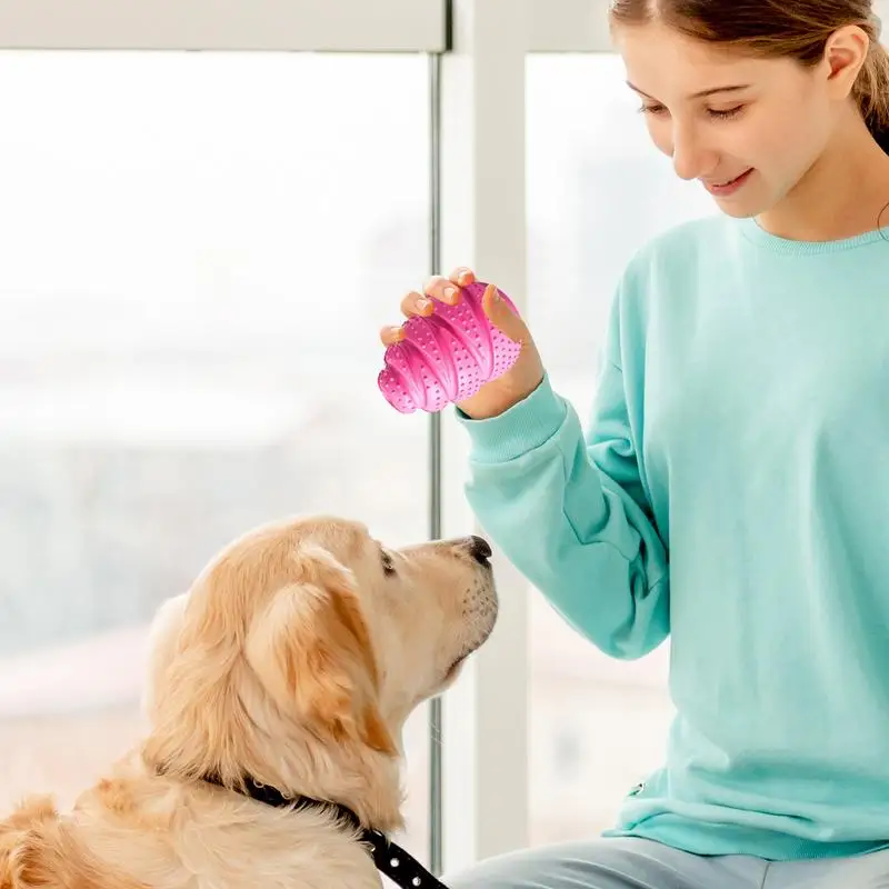 Dog Treat Ball Leaking Food Treat Dispenser Toy Bright Color Chewing Toy For Dog Training Food Distribution Play