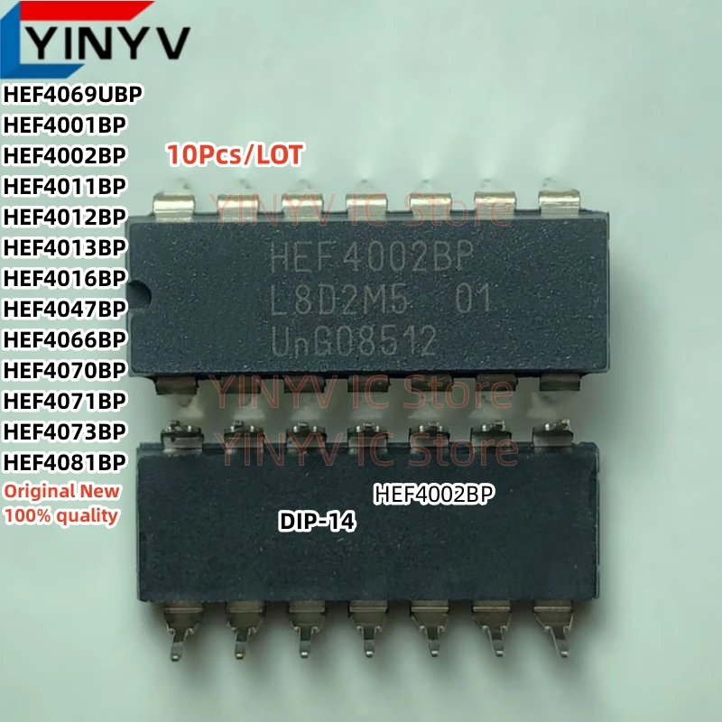 HEF4001BP HEF4002BP HEF4011BP HEF4012BP HEF4013BP HEF4016BP HEF4047BP HEF4066BP HEF4069UBP HEF4070BP HEF4071BP HEF4081BP DIP-14