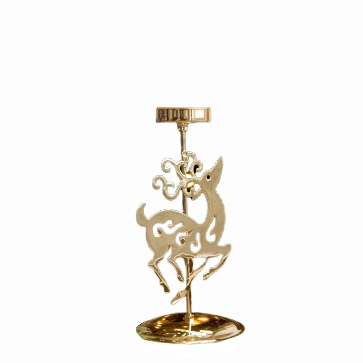 عيد الميلاد الحديد المطاوع الشمعدان السنة الجديدة الجدول الحلي سانتا كلوز ندفة الثلج ستار الأيائل شمعة حامل عيد ميلاد سعيد ديكور الهدايا #4