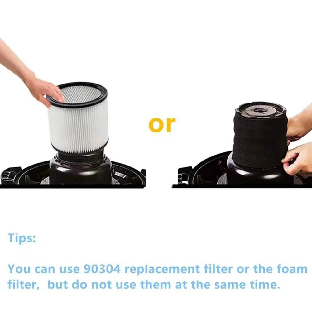 For Ridgid for vac for Shop for vac 90585 Filter Filter Black for durable For Ridgid for vac High Quality Black For Ridgid