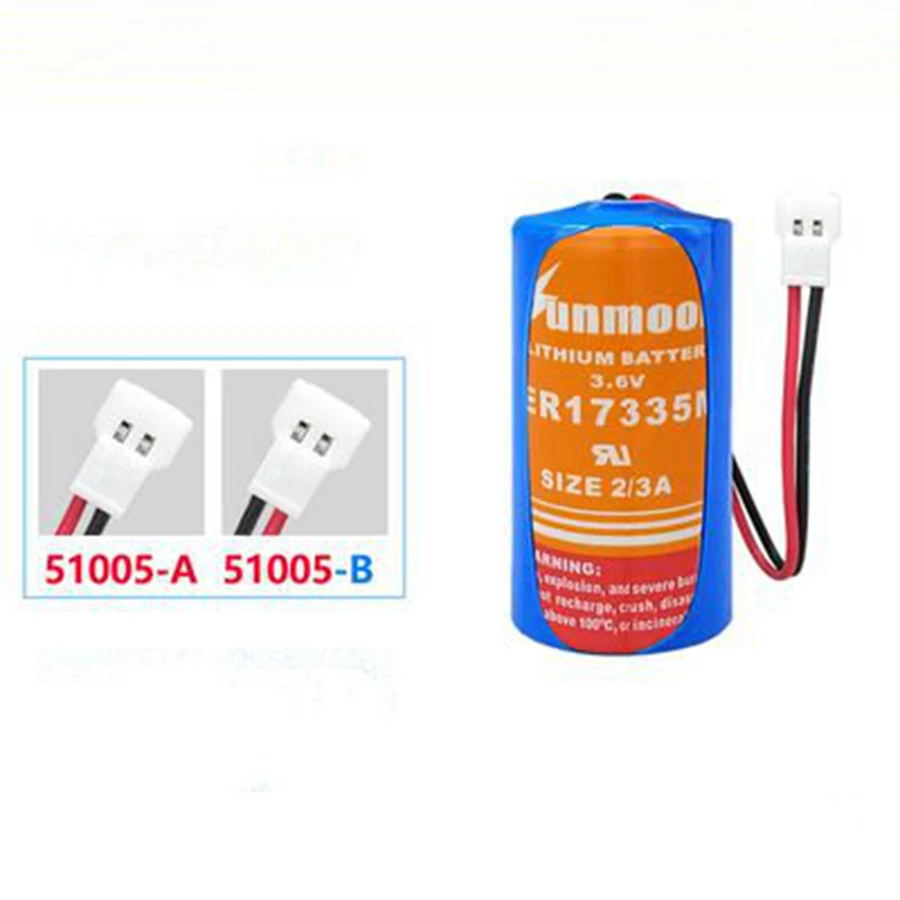 2pcs/lot ER17335M 3.6V 2/3A CR17345 Meter PLC Non-rechargeable Lithium Battery