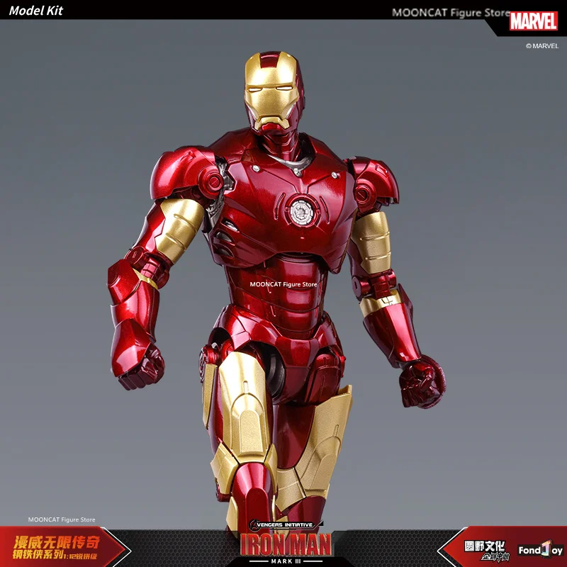 Fondjoy Homem De Ferro MK3 Modelo Montado, Original Marvel Legends Splicing Figure, Coleção Estatueta Ação, Presente Toy, 1:12