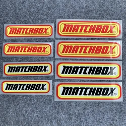 Matchbox-車とオートバイのステッカー,クリエイティブな防水反射ステッカー