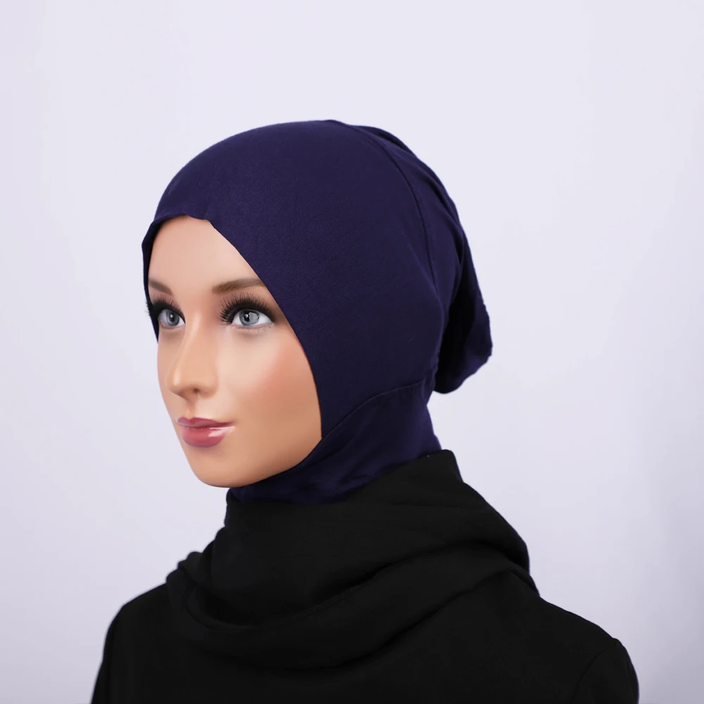 Islam Women's Inner Caps Classic Soft Muslim Hijab Hats High Quality Head Cover Hat Ladies Breathable Headband Hijabs RIMAIRE