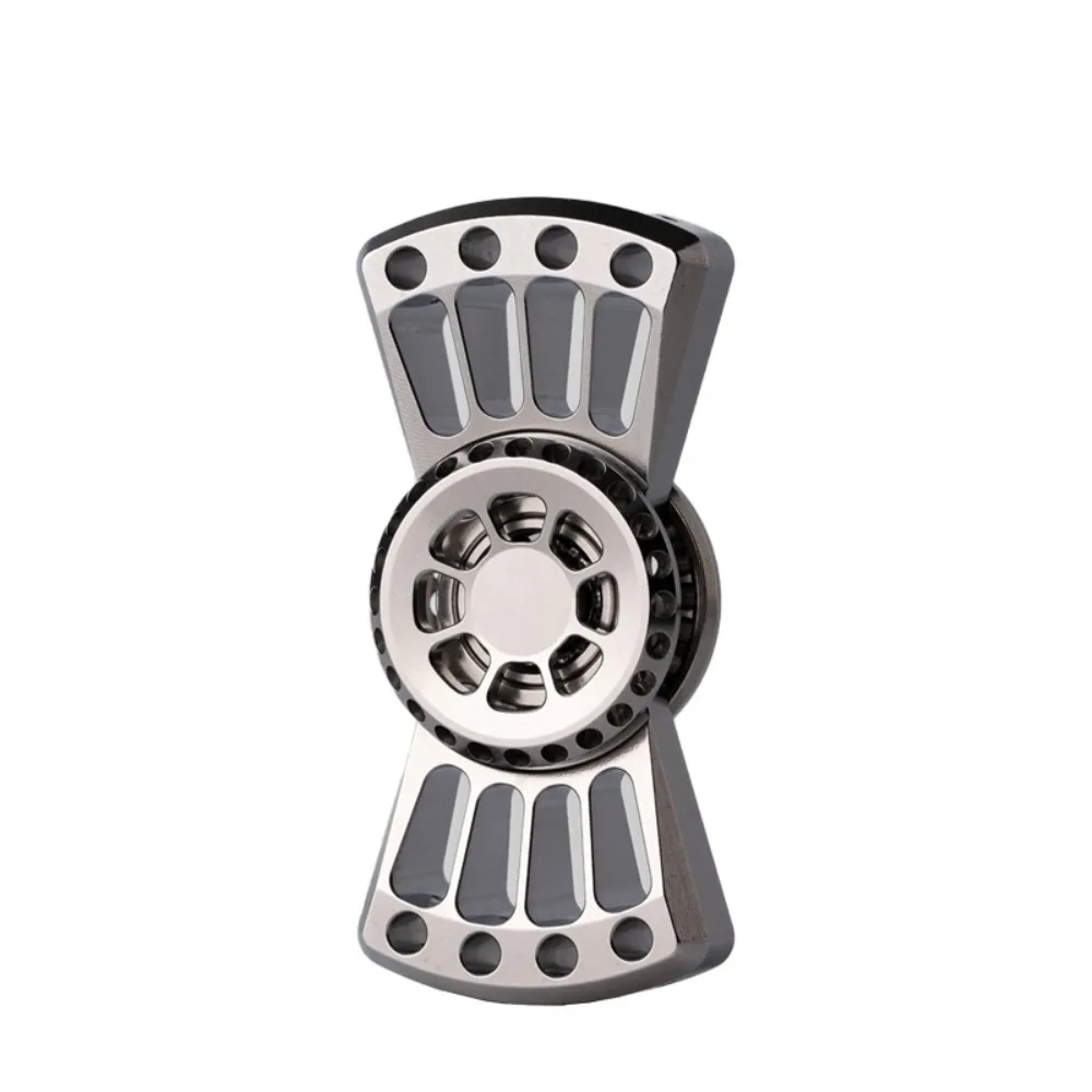 YHEDC Breezes Stainless Steel Fidget Spinner Original Designs Two-Bladed Fidget Spinner Anxiety Relief Gadgets Metal Fidget Toy