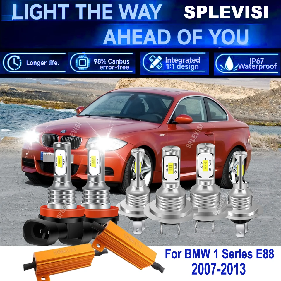 

H7 477 H11 Canbis LED Headlight Fog Bulb IP67 works well even under harsh weathers For BMW 1 Series E88 2007 2008 2009 2010-2013