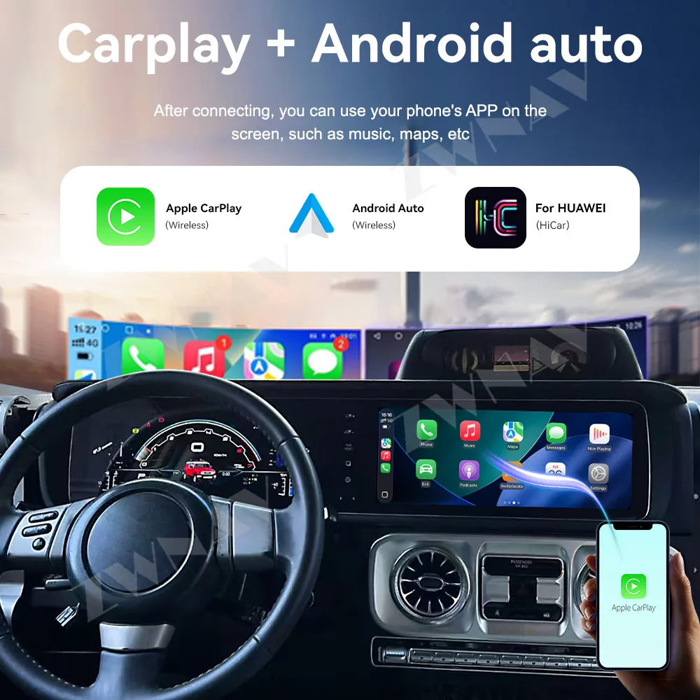 Android 13 Carplay Car Radio 24.6 inch Touch Screen For Toyota Land Cruiser 2007-2022 GPS Navigation Multimedia Player Head Unit