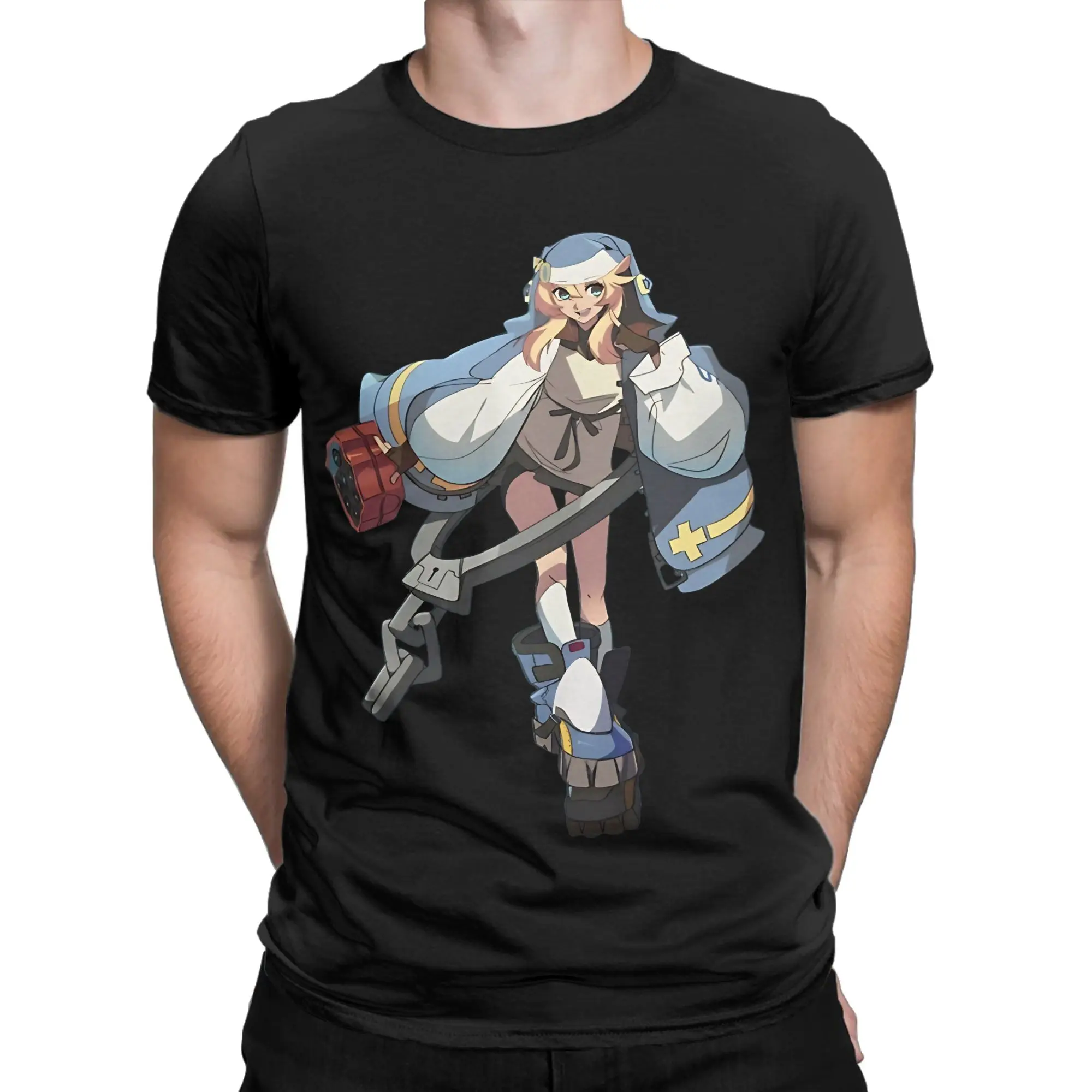 Bridget  Guilty Gear Classic Shirt Funny 100% Cotton T-Shirt guilty gear bridget Tops Tees For Men