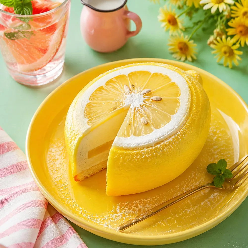 Mini Lemon Fondant Mold Summer Fruit Silicone Candy Chocolate Lemon Mould for Soap Baking Cake Topper Decoration Crafts Supplies