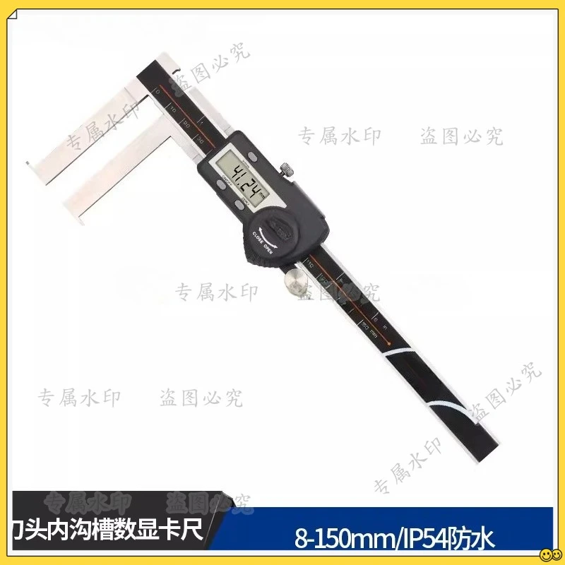 

Цифровой штангенциркуль для измерения внутренних канавок и внешних профилей SHAHE Sanhe, 13-200, 15-300, с плоской головкой